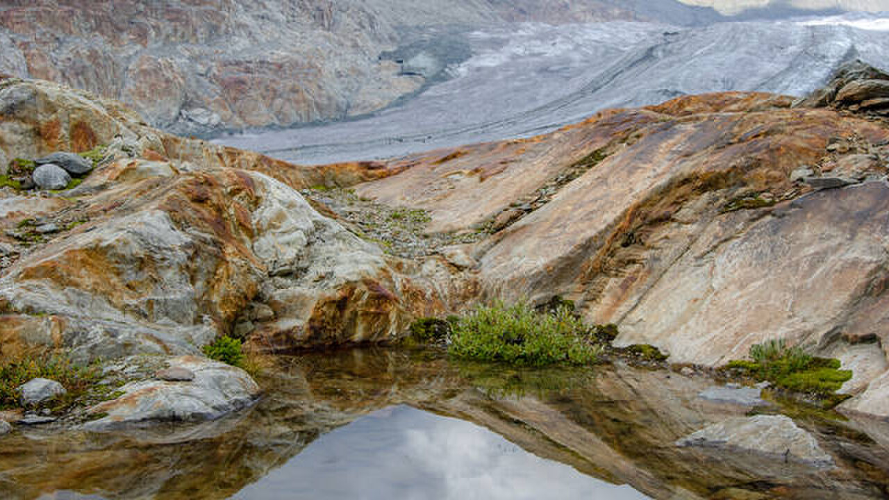 Der Aletschgletscher - Zeuge des Klimawandels in den schweizerischen Hochalpen