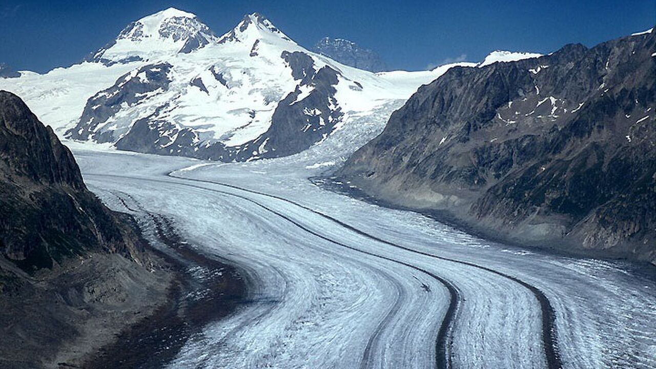 Der Aletschgletscher - Zeuge des Klimawandels in den schweizerischen Hochalpen