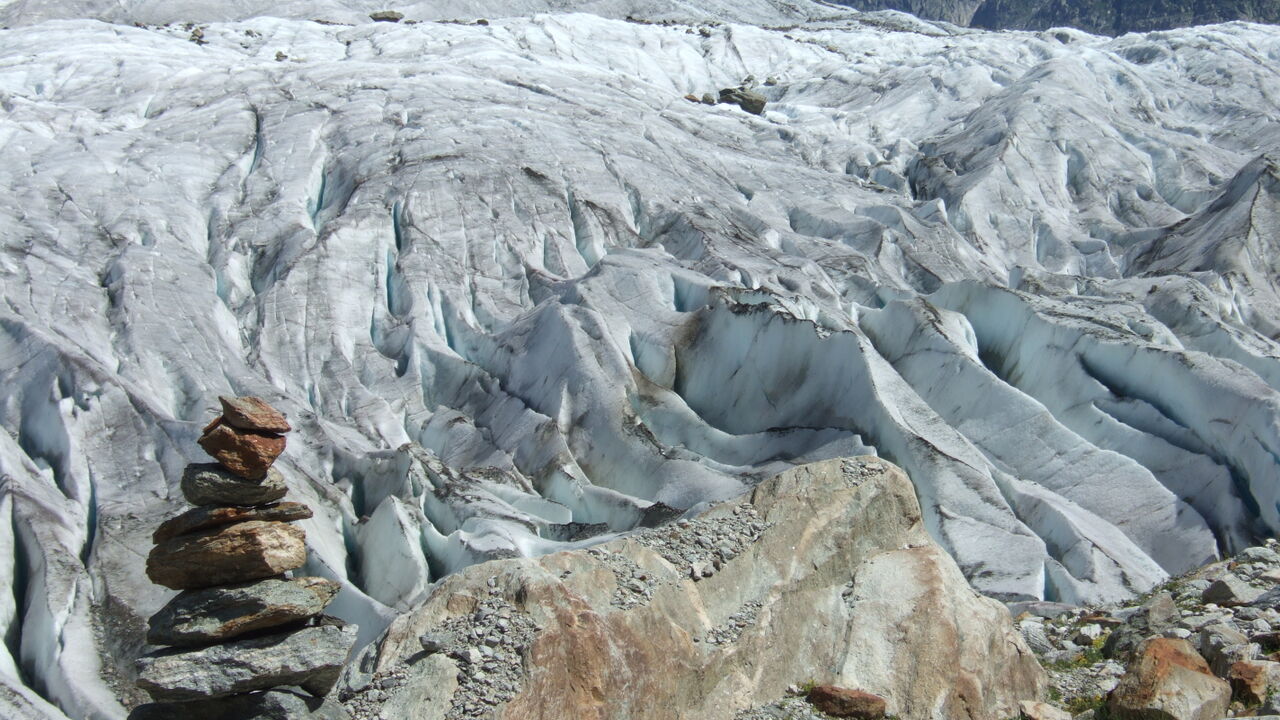 Der Aletschgletscher - Zeuge des Klimawandels in den schweizerischen Hochalpen