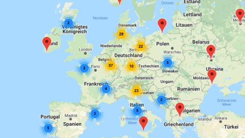 Lage der Seminarorte